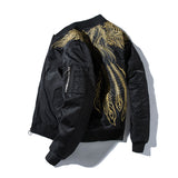 Varsity Jacket Phoenix Embroidery Air Force Flight Jacket Baseball Uniform