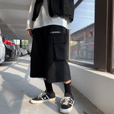 Summer Men Shorts Summer Loose Cropped Pants