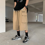 Summer Men Shorts Summer Loose Cropped Pants