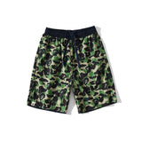 Shark Print Shorts Ape Head Printed Shark Reversible Camouflage Shorts