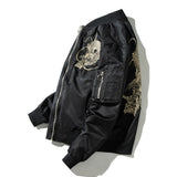 Varsity Jacket Dragon Embroidery Flight Suit Baseball Uniform