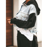 Beth Dutton Outfits Women's Cowboy Coat Ripped Tassel Patchwork Denim Jacket Jacket