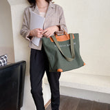 The Teacher Tote Large Capacity Fashion Handbag Letter Printing Mummy Bag Shoulder Crossbody