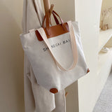The Teacher Tote Large Capacity Fashion Handbag Letter Printing Mummy Bag Shoulder Crossbody