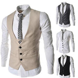 Tuxedo Vests Men Suit Vest Spring Solid Color Men's Vest