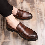 Loafers For Men Men Casual Formal Wear Leather Shoes