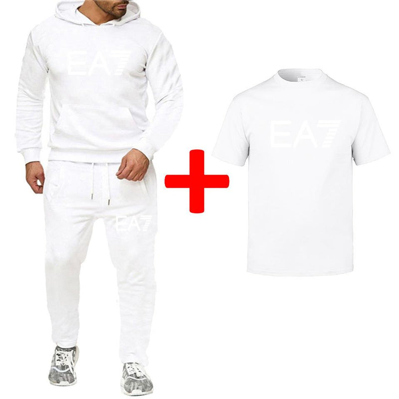 Men′s Athletic Tracksuit Sweat Suits for Men Outfits Sports Suit Casual Sweatshirt Fitness Hoodie Suit plus Size Loose Fashion