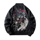 Varsity Jacket Dragon Tiger Embroidered Jacket Air Force MA-1 Pilot Jacket Men's Baseball Uniform