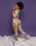 Women Plus Size Jumpsuits Printed Sexy Homewear Jumpsuit