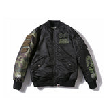 BAPE Varsity Jacket Winter Clothing Thickened Cotton Clothing Sports Embroidery Jacket