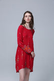 Women's Dresses Summer Bohemian Embroidered Dress for Women
