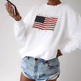 American Hoodies Letter Print