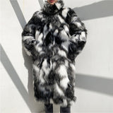 Beaver Coat Men Fall Winter Men Fur Coat Fashion Casual Loose Jacket