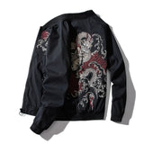 Varsity Jacket Embroidered Jacket Men's Air Force MA-1 Pilot Coat Men's Baseball Uniform