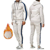 Men′s Athletic Tracksuit Sweat Suits for Men Outfits Sweater Suit Casual Sports Men Zip-up Shirt Printed Hooded plus Size Loose