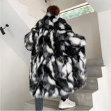 Beaver Coat Men Fall Winter Men Fur Coat Fashion Casual Loose Jacket