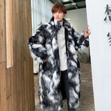 Beaver Coat Men Fall Winter Men Fur Coat Fashion Casual Loose Jacket
