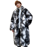 Beaver Coat Men Fall Winter Men Fur Coat Fashion Casual Loose Jacket