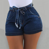 Women Plus Size Fashion Casual Denim Shorts