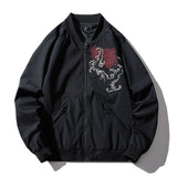 Varsity Jacket Embroidered Jacket Men's Air Force MA-1 Pilot Coat Men's Baseball Uniform