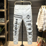 Anime Print Jeans Denim Pants Cartoon Printed Jeans for men Trousers