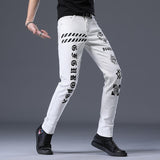 Anime Print Jeans Denim Pants Cartoon Printed Jeans for men Trousers