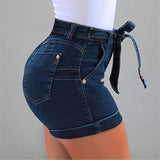 Women Plus Size Fashion Casual Denim Shorts