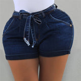 Women Plus Size Fashion Casual Denim Shorts