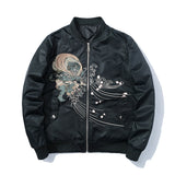 Varsity Jacket Embroidered Jacket Men's MA-1 Baseball Jacket