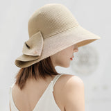 Straw Hat Women's Bucket Hat Outdoor Sun Hat