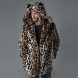 Beaver Coat Men Fall Winter Coat Warm Windbreaker Leisure