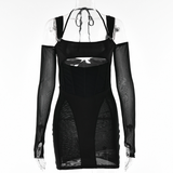 Emily Ratajkowski Dress Sexy Suspender Tight Dress Backless Sheath Skirt