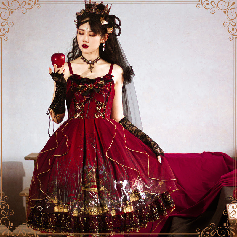 Gothic Lolita Harajuku Style Clothing Rotten Forest JSK Retro Small Skirt