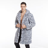 Dalmatian Coat Leopard Print Large Lapel Long
