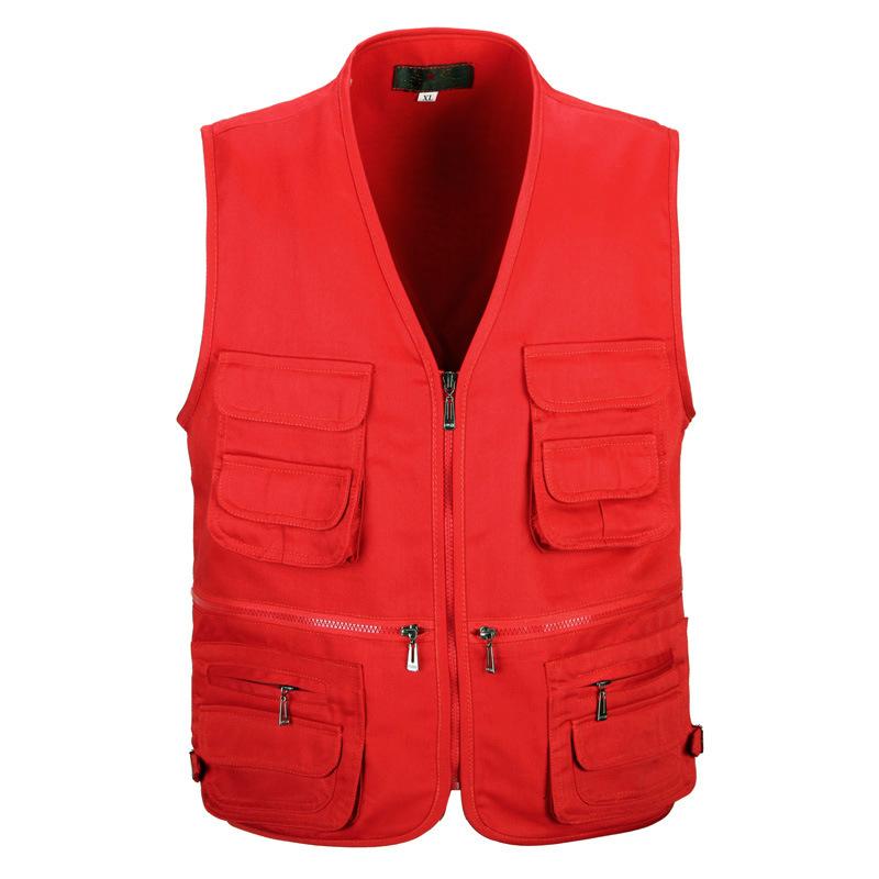Tactics Style Men's Outdoor Vest Tactical Vest Spring and Autumn Vest Men's Multi-Pocket Work Clothes Vest Men
