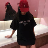 Fog T Shirt Tshirt Trendy Loose Short Sleeve Tshirt plus Size Retro Sports Casual Fashion Fear Of God essential