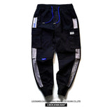 Men's Flower Print Mechanical Style Cargo Pants Men's plus Size Retro Sports Harem Pants Loose Trendy Ankle Banded Pants Men Pants