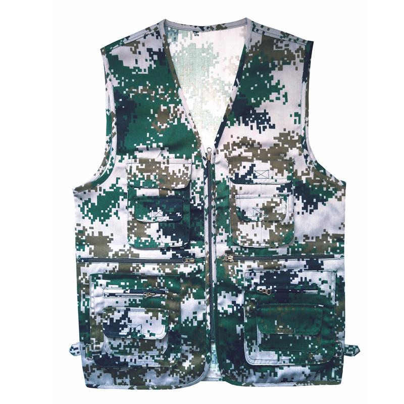 Tactics Style Men's Outdoor Vest Tactical Vest Spring and Autumn Vest Men's Multi-Pocket Work Clothes Vest Men