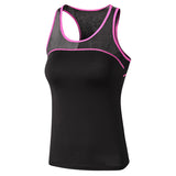 Moisture Wicking Shirts Yoga Sports Vest for Women Fitness Running Contrast Color Patchwork Breathable Tights