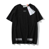 Off White T Shirt Off Ow Head Print Cotton ShortSleeved Casual Women's Tshirt Owt