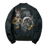 Varsity Jacket Embroidered MA-1 Air Force Pilot Jacket Baseball Uniform