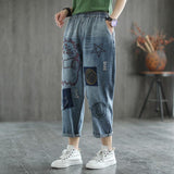 Anime Print Jeans Denim Pants Oversized Jeans Summer Ripped for men Pants