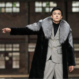 Beaver Coat Men's Marten Overcoats Winter Warm Jacket Casual plus Size