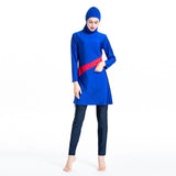 Burkini Muslim Swimwear Color Matching Conservative Swimwear Three-Piece Sports