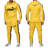Men′s Athletic Tracksuit Sweat Suits for Men Outfits Sports Suit Men Autumn Winter Sweater Casual Suit Men Hoodie Two-Piece Set Trendy