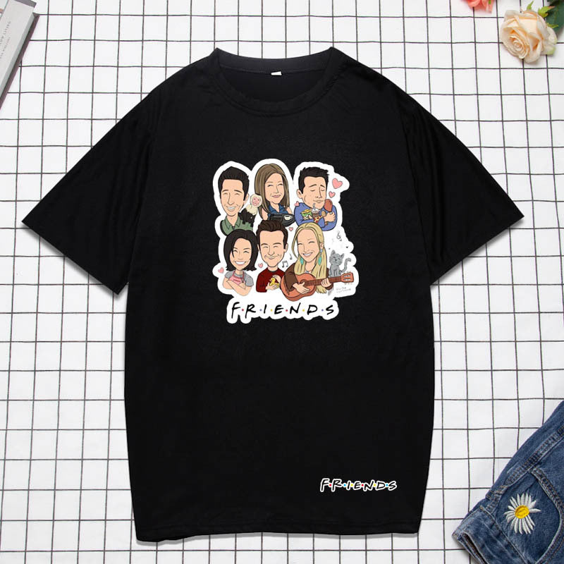 Friends Joey T Shirt Peripheral T-shirt round Neck