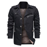 Tactics Style Men Outdoor Windproof Coat Men Casual Jacket Cotton Men's Casual Jacket plus Size Lapel Jacket