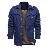 Tactics Style Men Outdoor Windproof Coat Men Casual Jacket Cotton Men's Casual Jacket plus Size Lapel Jacket