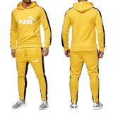 Men′s Athletic Tracksuit Sweat Suits for Men Outfits Sports Suit Men Autumn Winter Sweater Casual Suit Men Hoodie Two-Piece Set Trendy