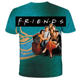 Friends Joy T Shirt 3D Digital Printing Short Sleeve T-shirt